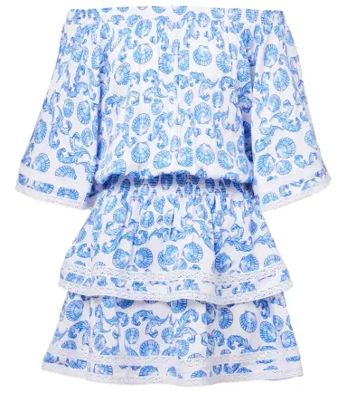 Melissa Odabash Micha printed tiered minidress | Thumbnail 1
