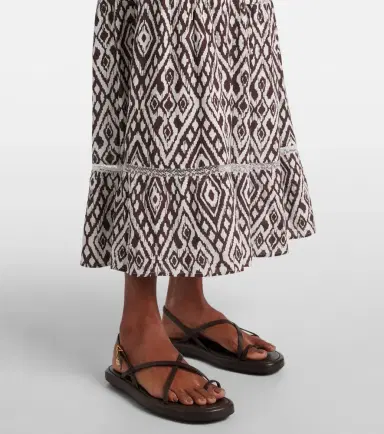 Melissa Odabash Eclipse gathered printed midi dress | Thumbnail 4