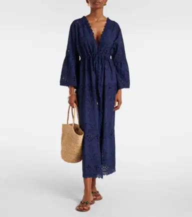 Melissa Odabash Tallulah broderie anglaise cotton kaftan | Thumbnail 3