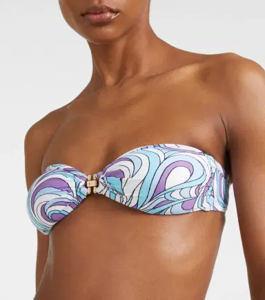Melissa Odabash Istanbul printed bandeau bikini top | Thumbnail 4