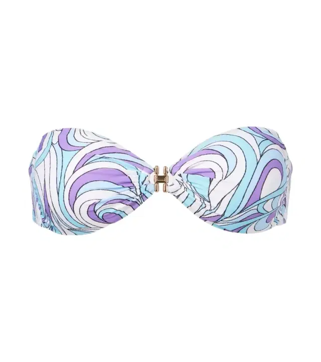 Melissa Odabash Istanbul printed bandeau bikini top