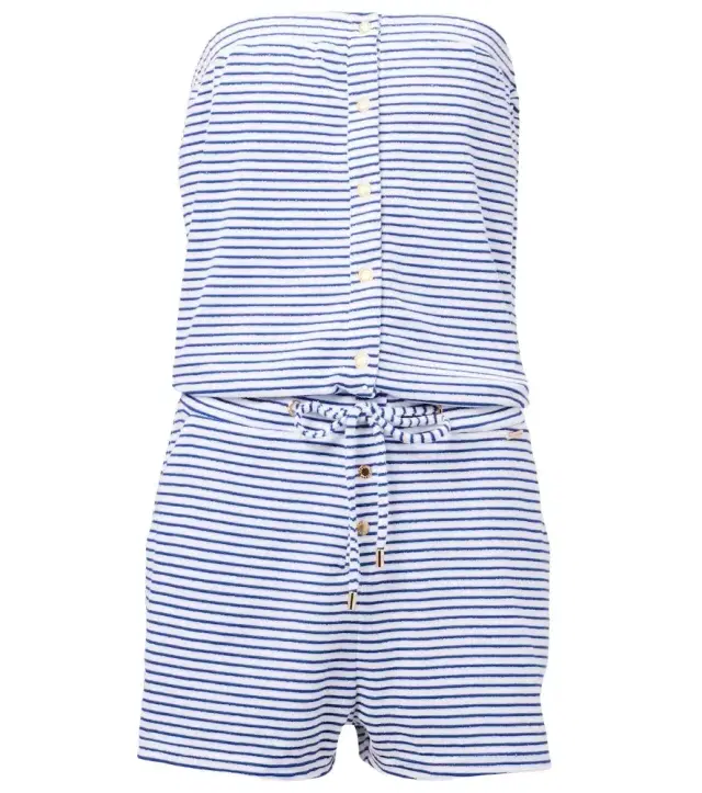 Melissa Odabash Venus cotton-blend terry romper