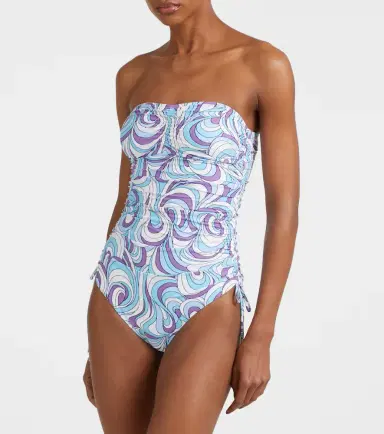 Melissa Odabash Sydney strapless shoulder swimsuit | Thumbnail 2