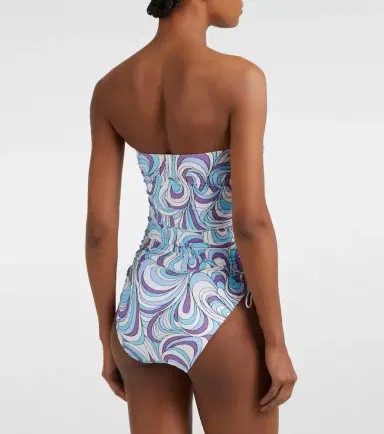 Melissa Odabash Sydney strapless shoulder swimsuit | Thumbnail 4