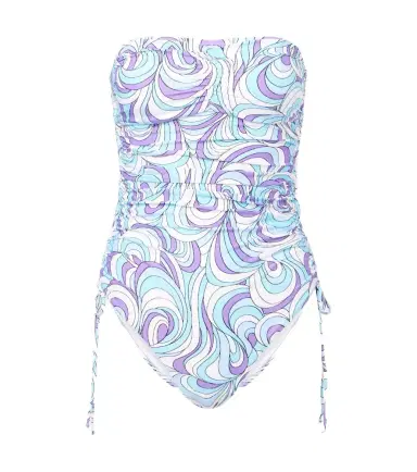 Melissa Odabash Sydney strapless shoulder swimsuit | Thumbnail 1