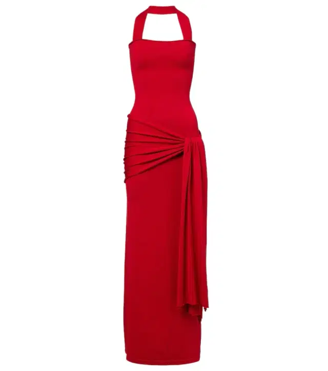Aya Muse Knitted silk and cotton maxi dress