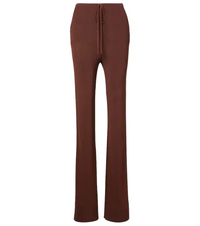 Aya Muse Ribbed-knit flared pants