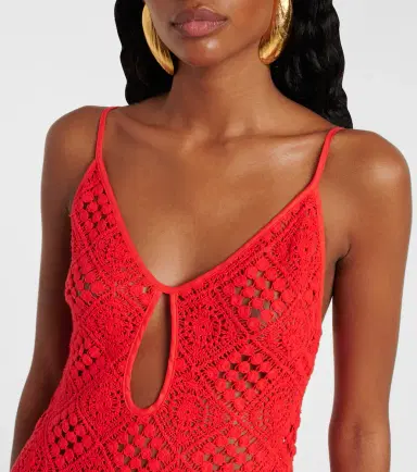 SIR Rayure crochet cotton maxi dress | Thumbnail 3