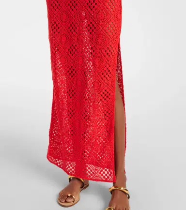 SIR Rayure crochet cotton maxi dress | Thumbnail 4