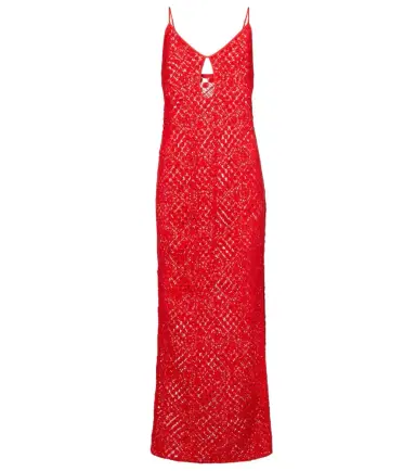 SIR Rayure crochet cotton maxi dress | Thumbnail 1