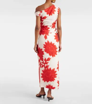 SIR Floral draped linen top | Thumbnail 2
