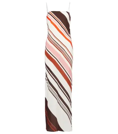 SIR Thistle striped silk satin maxi dress | Thumbnail 1