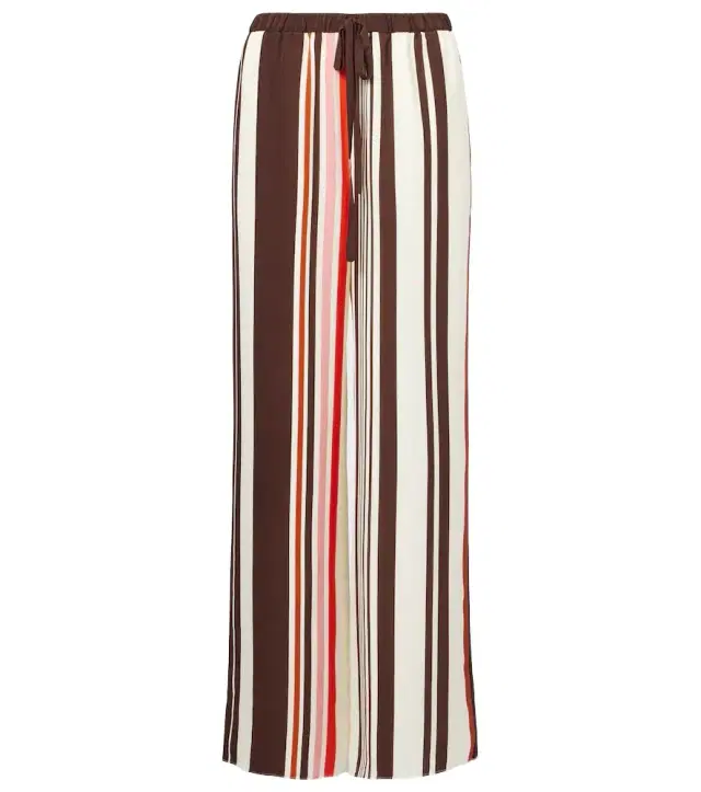 SIR Thistle silk satin wide-leg pants