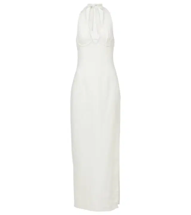 SIR Violet halterneck linen maxi dress