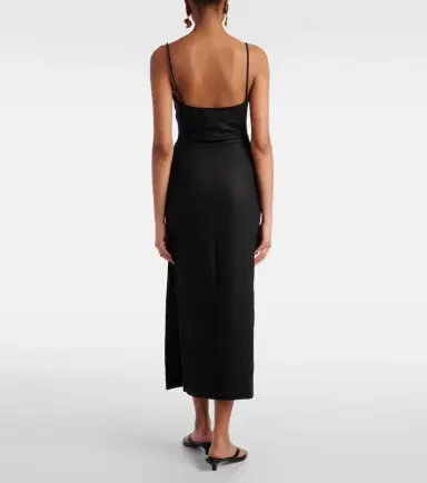 SIR Linen midi dress | Thumbnail 4