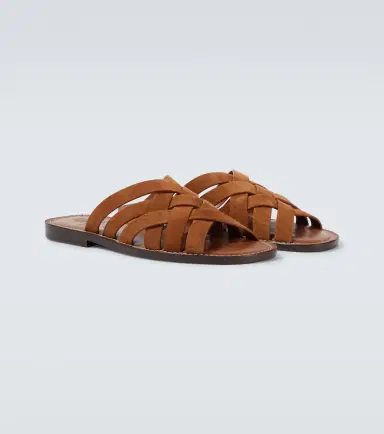 Brunello Cucinelli Woven suede sandals | Thumbnail 4
