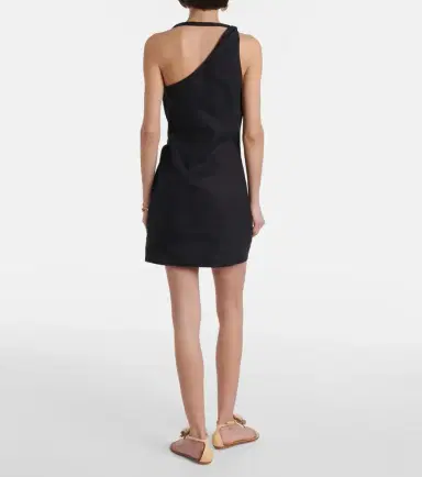 SIR. Affogato asymmetric linen minidress | Thumbnail 3 SIR. Affogato asymmetric linen minidress | Thumbnail 3
