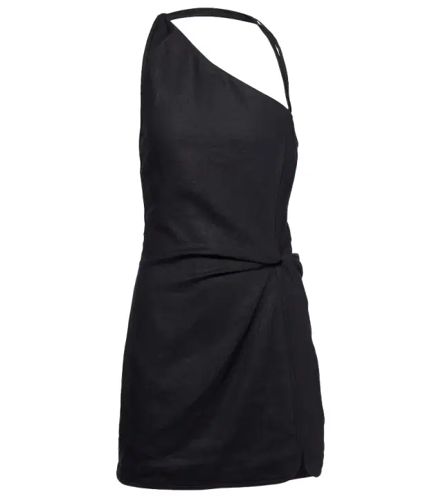SIR Affogato asymmetric linen minidress
