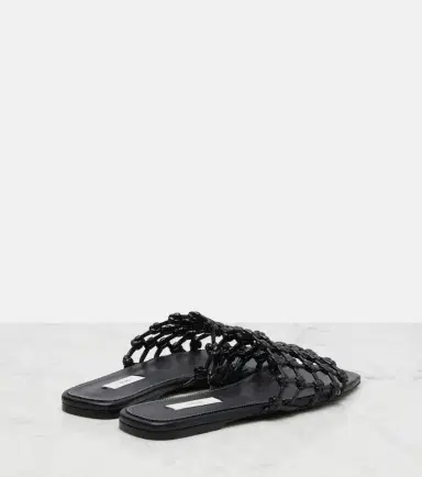 TOTEME Woven leather slides | Thumbnail 4