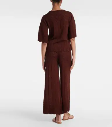 Eres Rêverie open-knit cotton-blend top | Thumbnail 3