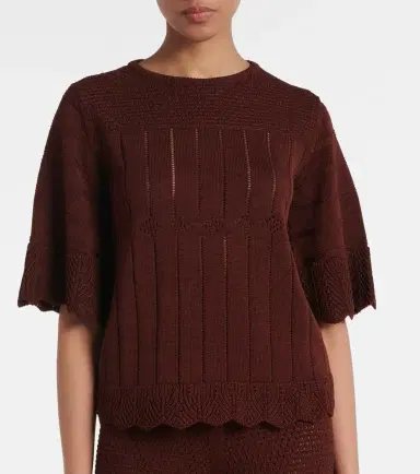 Eres Rêverie open-knit cotton-blend top | Thumbnail 5