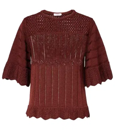 Eres Rêverie open-knit cotton-blend top | Thumbnail 1