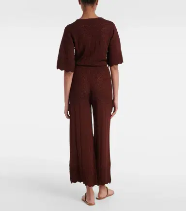Eres Récit open-knit cotton-blend wide-leg pants | Thumbnail 2 Eres Récit open-knit cotton-blend wide-leg pants | Thumbnail 2