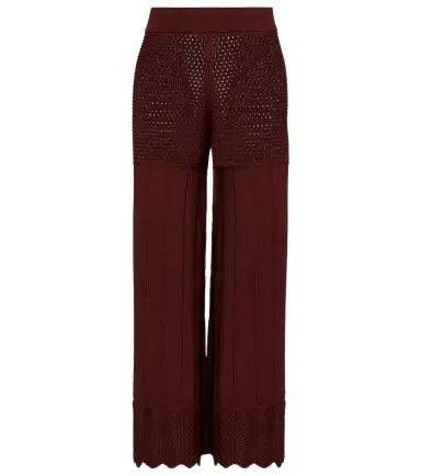 Eres Récit open-knit cotton-blend wide-leg pants | Thumbnail 1 Eres Récit open-knit cotton-blend wide-leg pants | Thumbnail 1