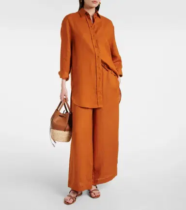 Eres Select linen wide-leg pants | Thumbnail 2 Eres Select linen wide-leg pants | Thumbnail 2