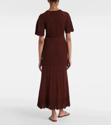 Eres Imaginaire cotton-blend maxi dress | Thumbnail 4