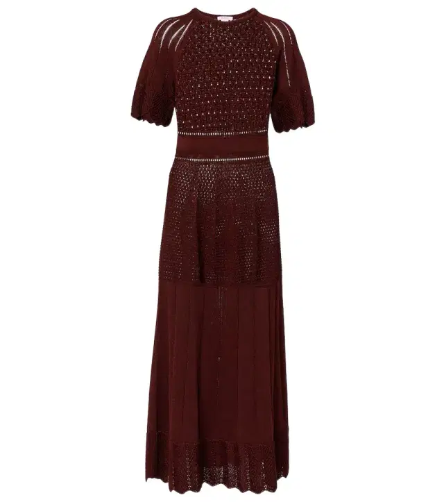 Eres Imaginaire cotton-blend maxi dress