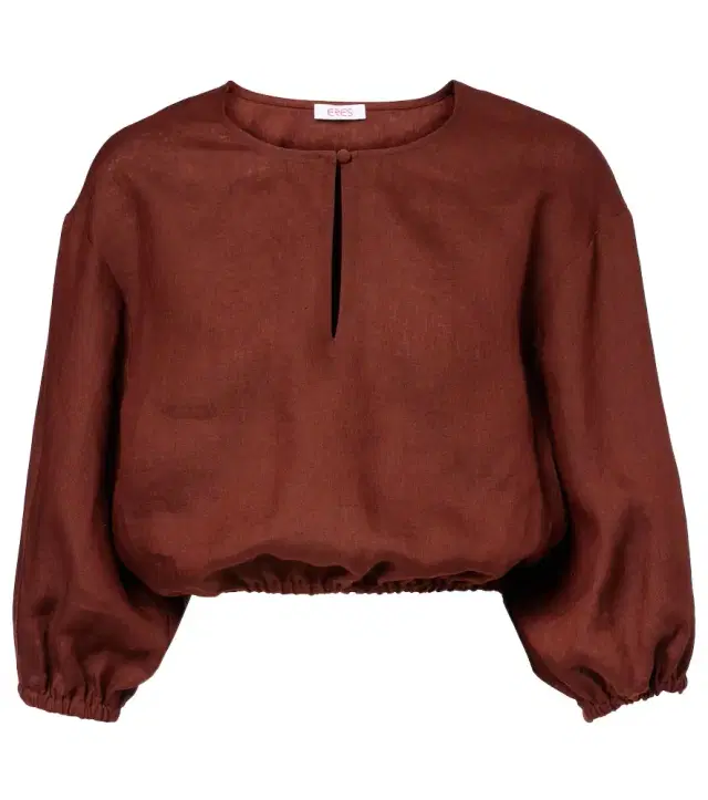 Eres Gracieux linen crop top