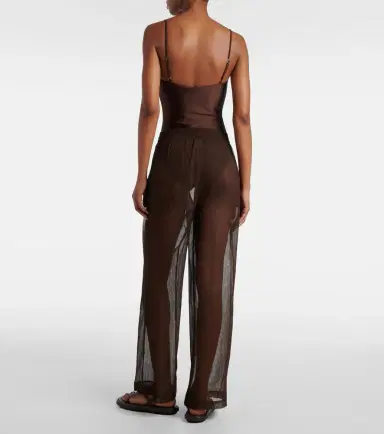 JADE SWIM Mika high-rise straight pants | Thumbnail 4