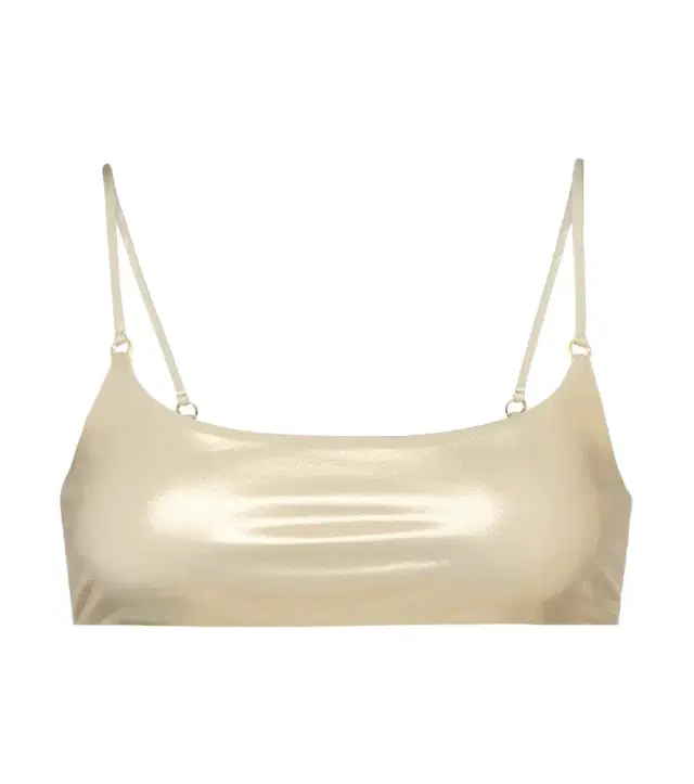 Jade Swim Hinge metallic bikini top