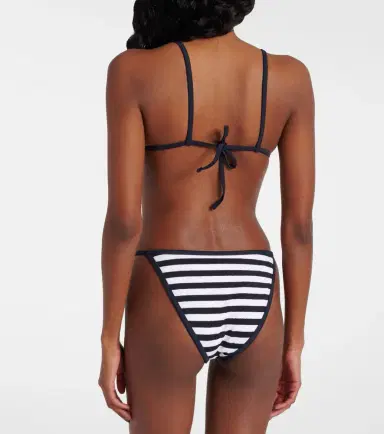 JADE SWIM Via striped terry bikini top | Thumbnail 3