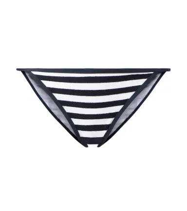 Jade Swim Bare Minimum striped terry bikini bottoms | Thumbnail 1