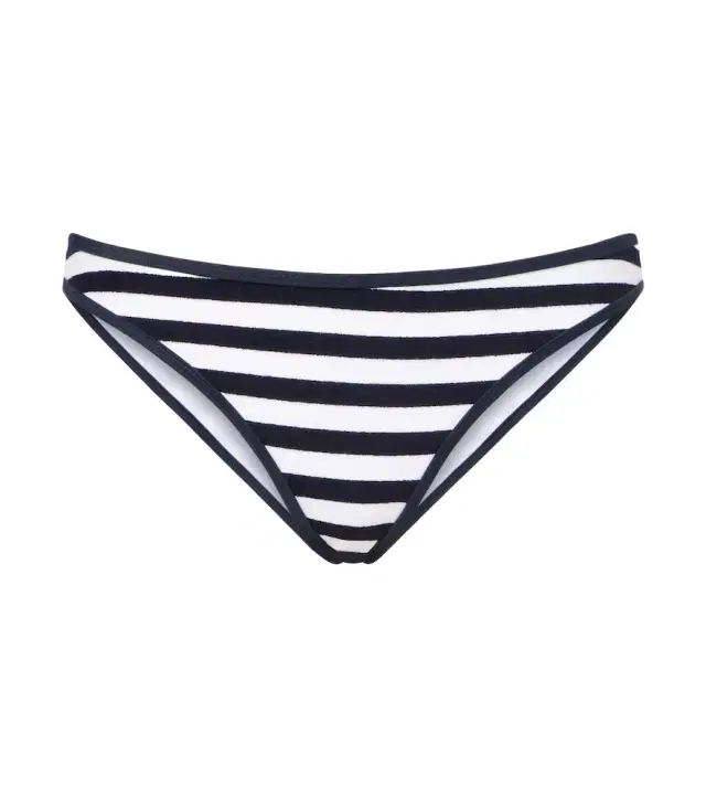 JADE SWIM Most Wanted striped terry bikini bottoms