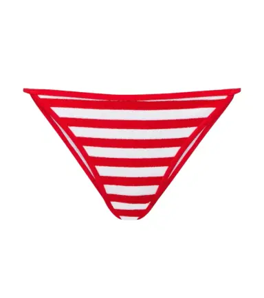 Jade Swim Bare Minimum striped terry bikini bottoms | Thumbnail 1
