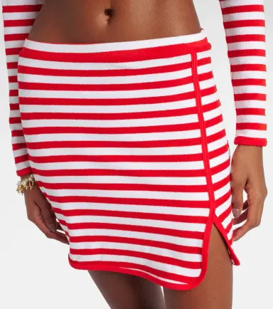 Jade Swim Striped terry miniskirt | Thumbnail 4