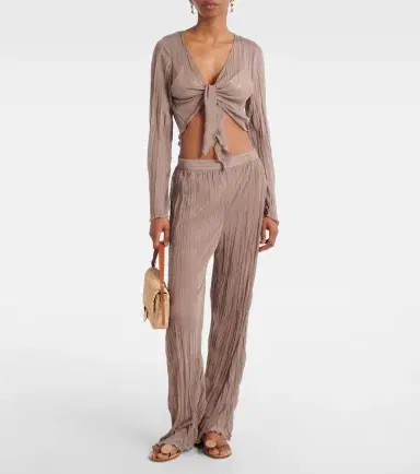 JADE SWIM Amaya wide-leg pants | Thumbnail 4