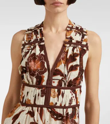 Poupette St Barth Chiara floral cotton maxi dress | Thumbnail 2
