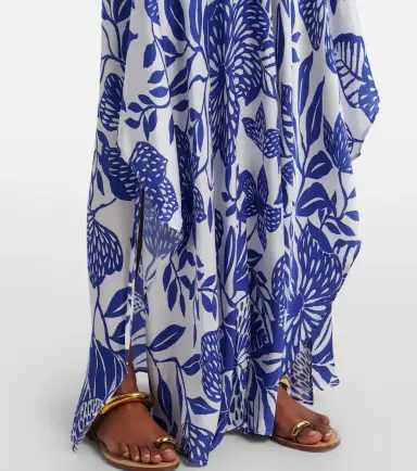 Poupette St Barth Mabelle satin maxi dress | Thumbnail 5