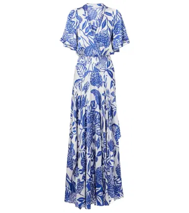 Poupette St Barth Mabelle satin maxi dress | Thumbnail 1