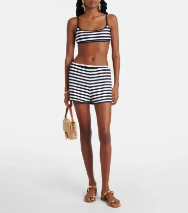 JADE SWIM Striped terry shorts | Thumbnail 4