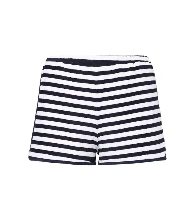 Jade Swim Striped terry shorts