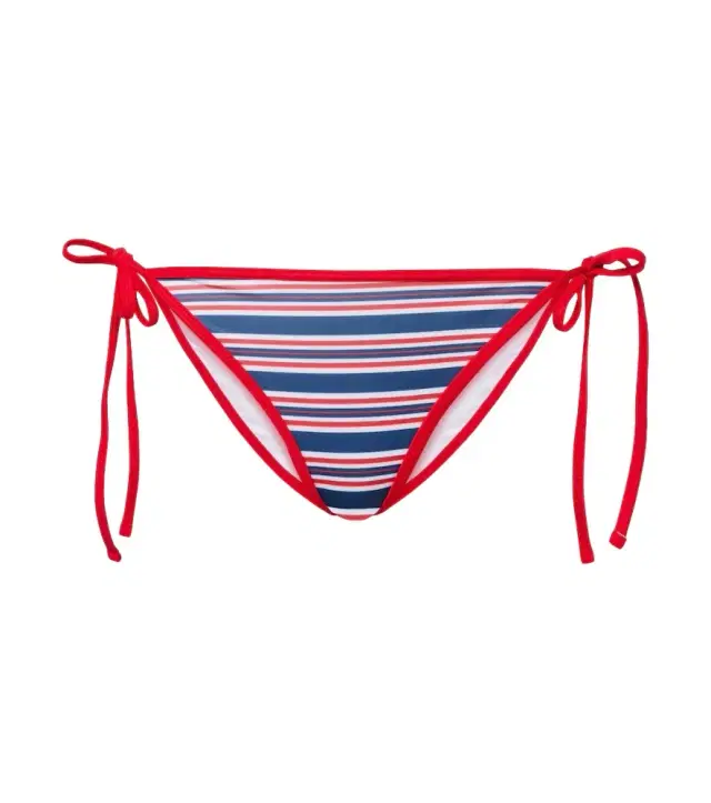 Jade Swim Ties striped bikini bottoms