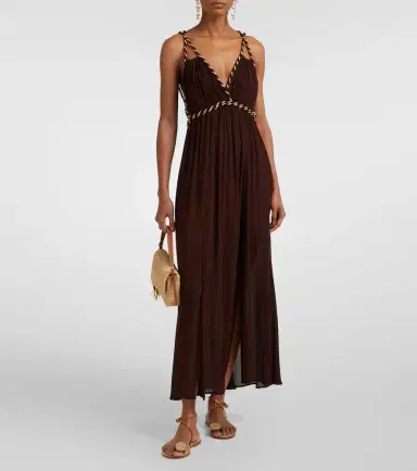 Poupette St Barth Collette open-back maxi dress | Thumbnail 2