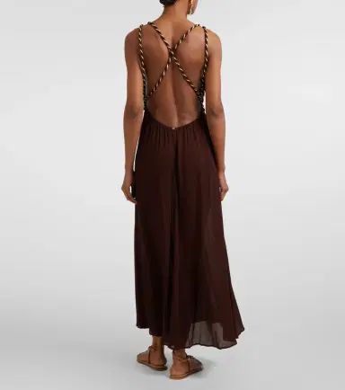 Poupette St Barth Collette open-back maxi dress | Thumbnail 3