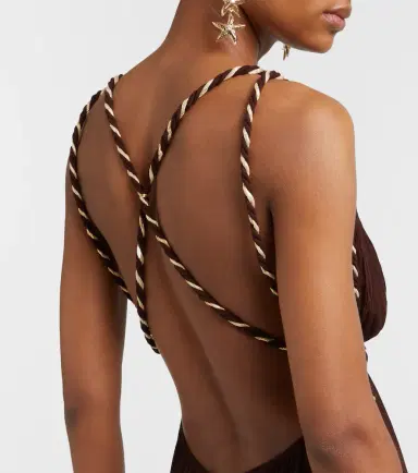 Poupette St Barth Collette open-back maxi dress | Thumbnail 6