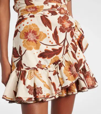 Poupette St Barth Corinne floral ruffled cotton minidress | Thumbnail 2